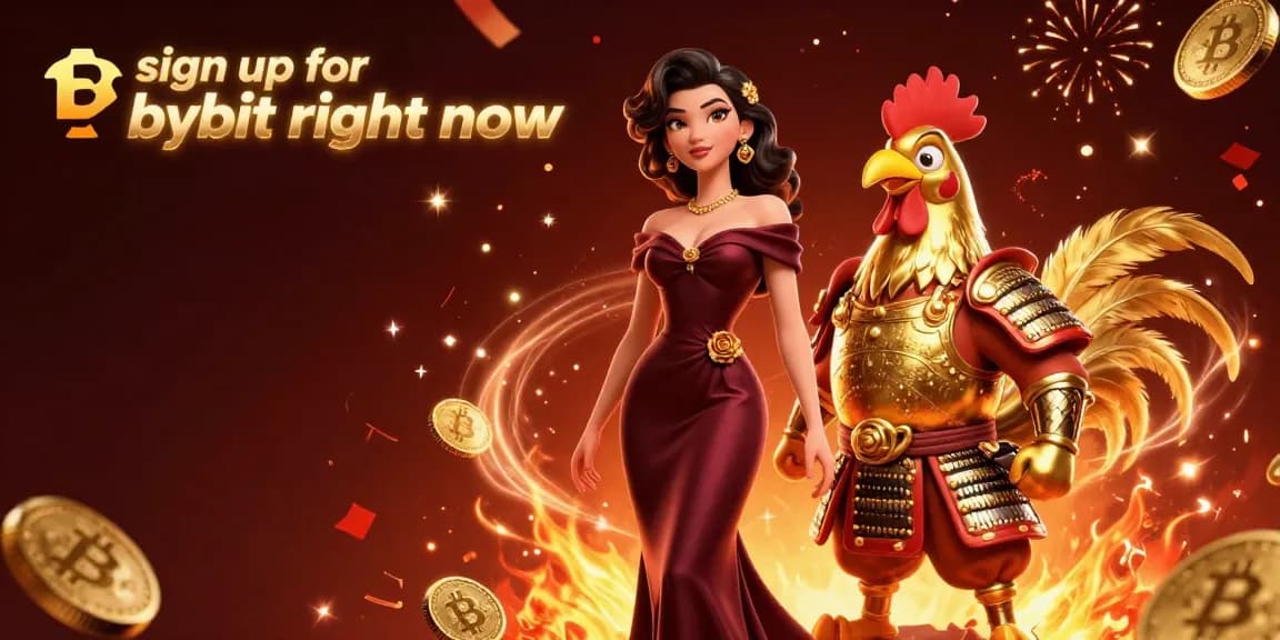 Join the excitement to sign up for bybit right now and explore crypto trading opportunities with vibrant illustrations.