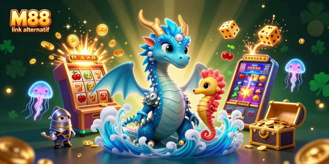 Jelajahi M88 link alternatif dan nikmati kegembiraan kasino online dengan ilustrasi 3D yang menawan.