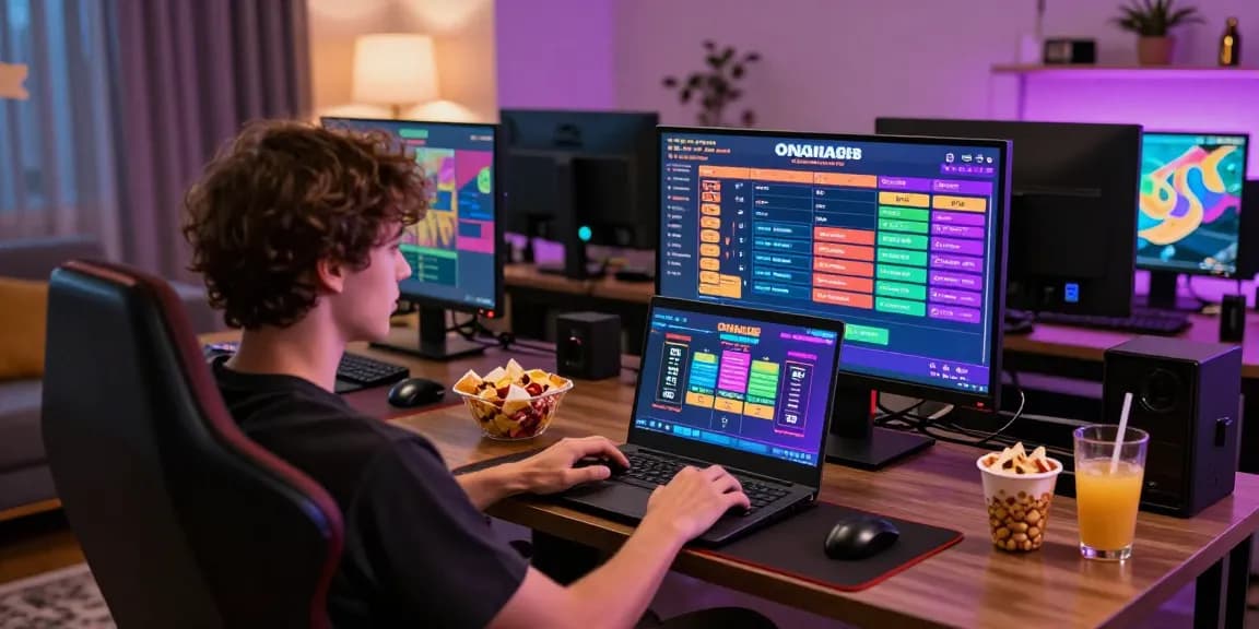 Engaging online gaming experience with ONANA88 platform, vibrant graphics, and dynamic atmosphere.