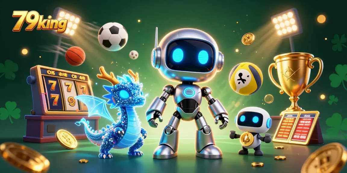 Bet on 79king with a vibrant 3D cartoon casino scene showcasing exciting gaming elements.