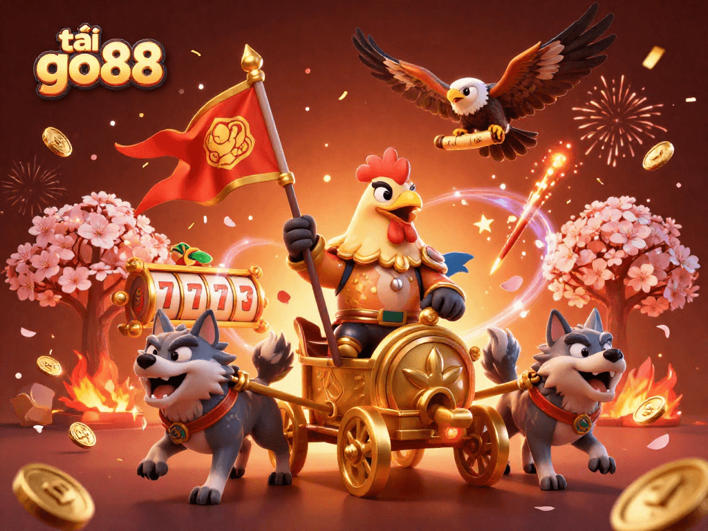 Experience excitement with tải go88, where a rooster warlord commands the gaming scene with stunning visuals.