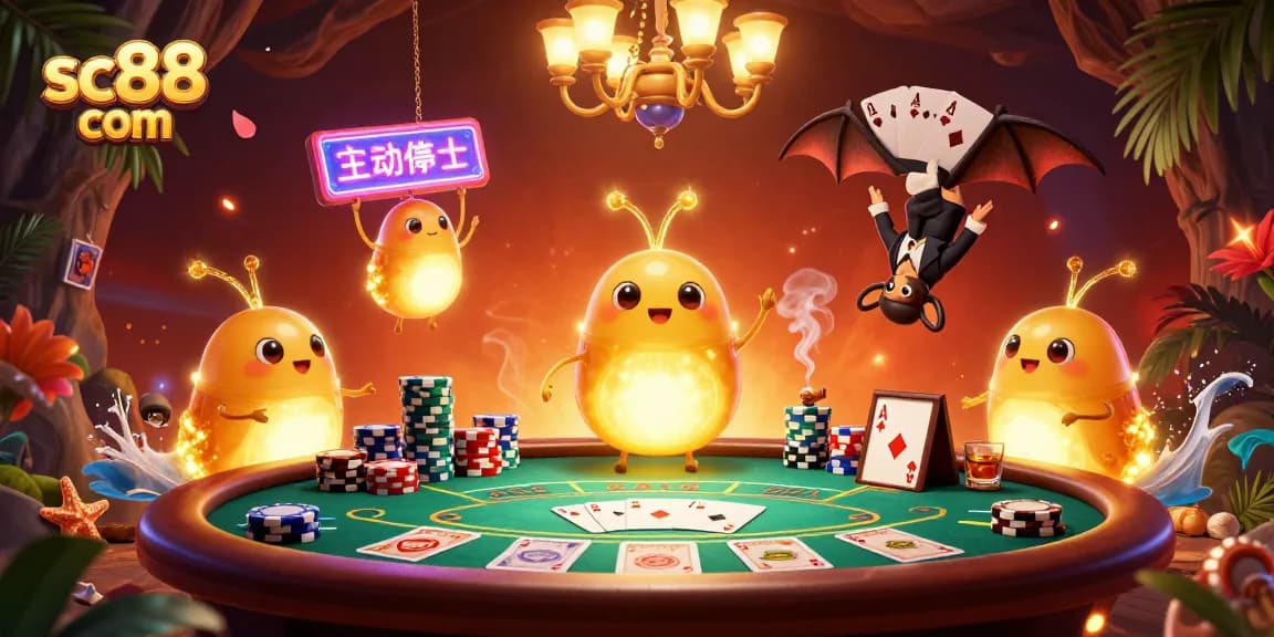 Experience thrilling gameplay at sc88 com with vibrant casino ambiance featuring fantasy characters and poker excitement.