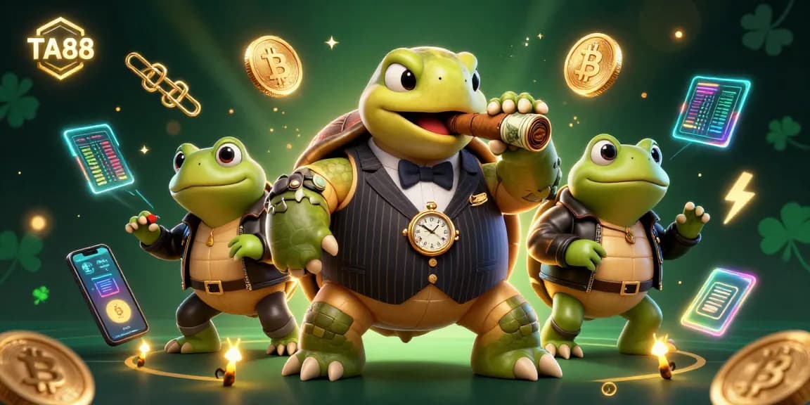 Experience thrilling gameplay at TA88 with unique casino elements and dynamic animated illustration.