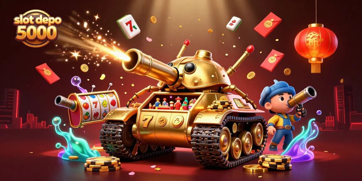 Experience thrilling gameplay and jackpots with slot depo 5000, featuring dynamic 3D casino elements.