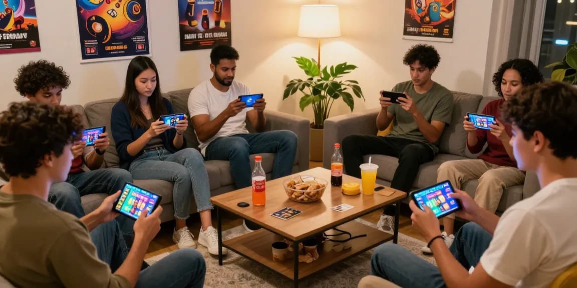 Social gaming experience with diverse players enjoying 3 Patti World on mobile devices, highlighting the Website Link to download.