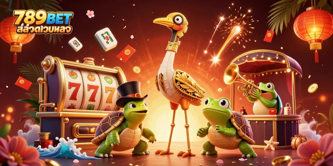 เล่นเกมสล็อตที่ 789BET สล็อตเว็บตรง พร้อมกับสัญลักษณ์โชคดีในบรรยากาศคาสิโนที่น่าตื่นเต้น