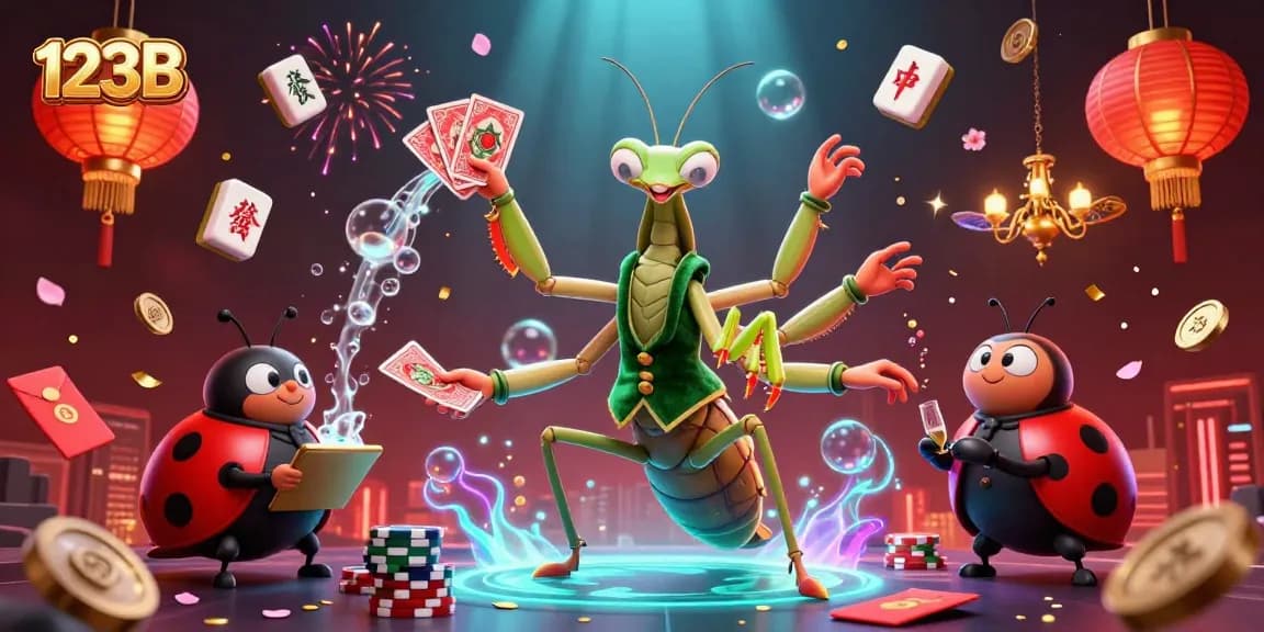 Experience the vibrant world of 123B with a dynamic 3D casino scene, where cartoon characters engage in thrilling gambling activities.
