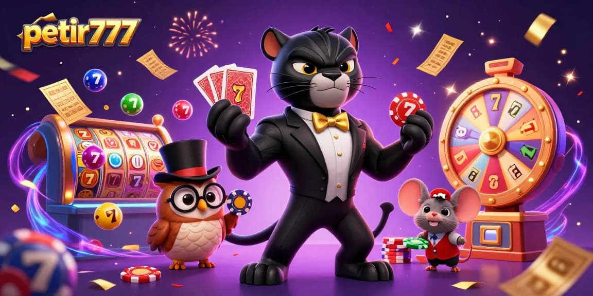 Experience thrilling wins at petir777 with a lucky panther and vibrant casino action in 3D.