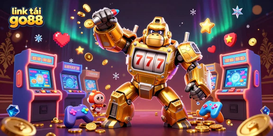 Engage with the exciting world of link tải go88 through this vibrant 3D casino illustration.