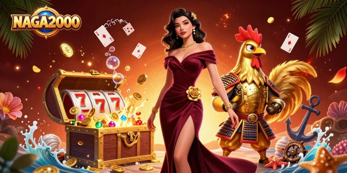 NAGA2000 menawarkan gameplay yang mendebarkan dengan karakter glamor dalam suasana kasino yang berwarna-warni.