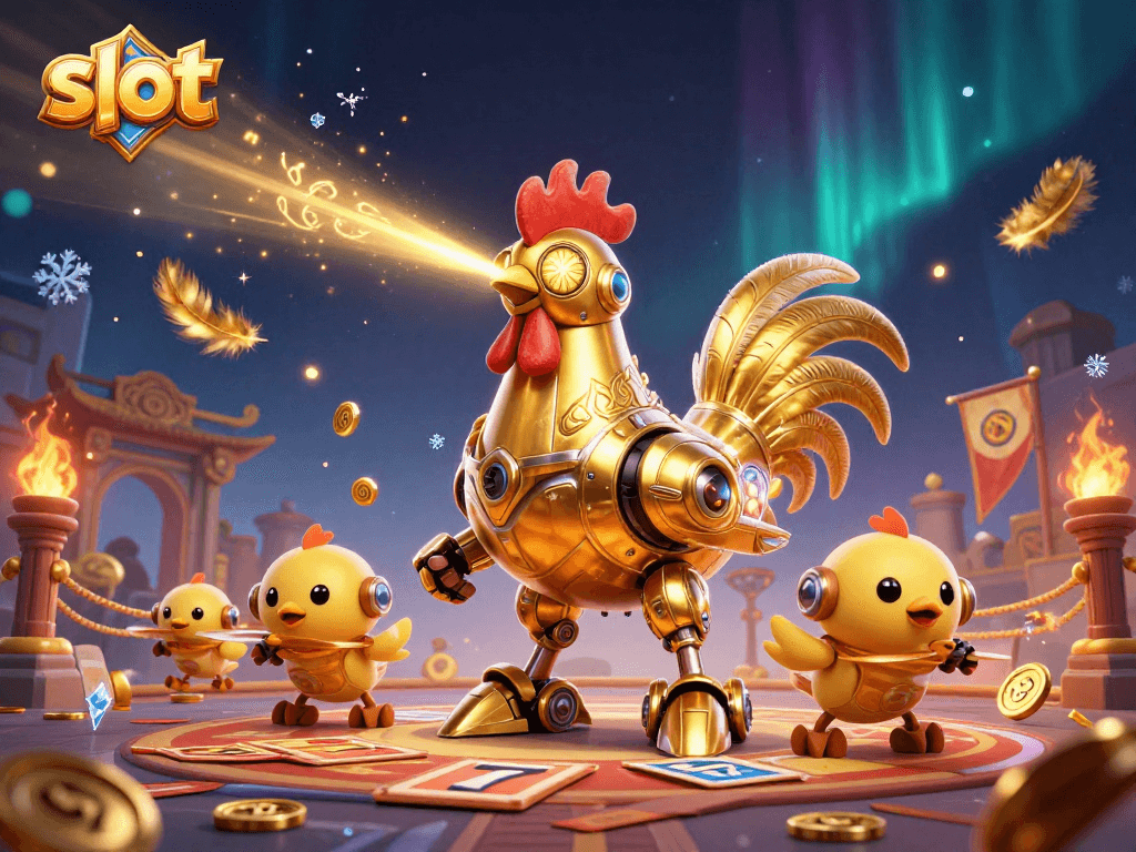 Engage with top slot games and promotions visually represented by lively characters and casino elements.