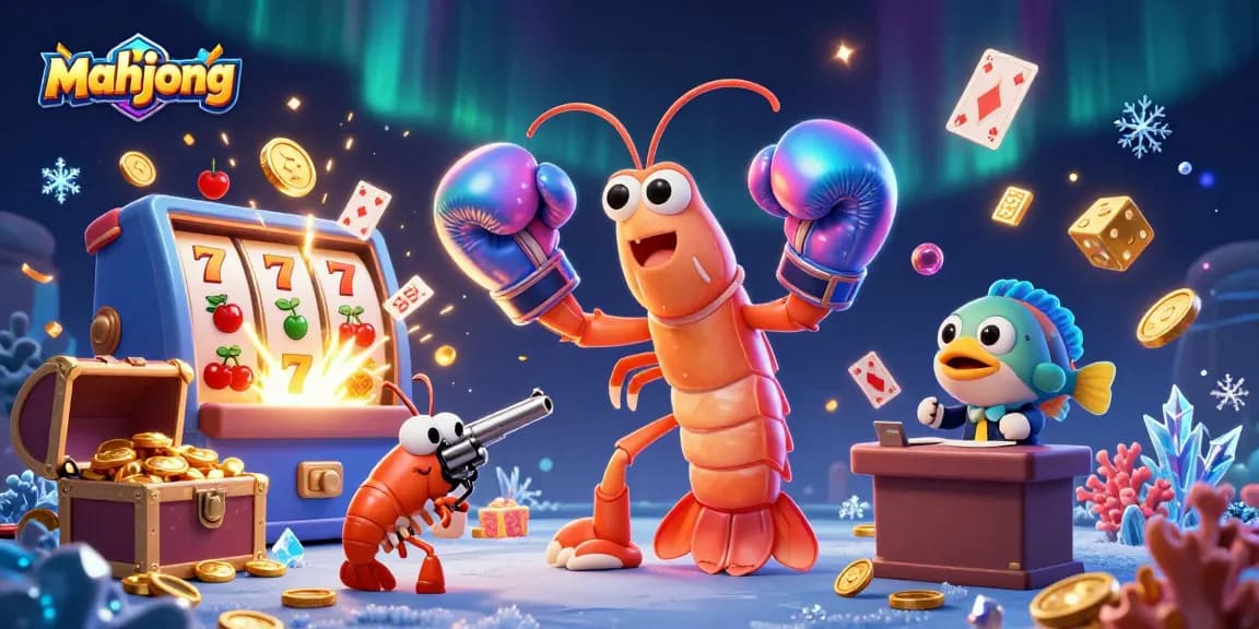 Play mahjong in a vibrant 3D casino with animated characters and jackpot excitement.