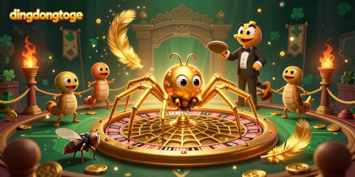 Experience thrilling bets with dingdongtoge on a vibrant 3D roulette web scene