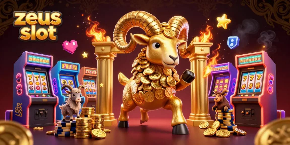 Experience the thrilling zeus slot with dynamic 3D cartoon elements and exciting casino game visuals.