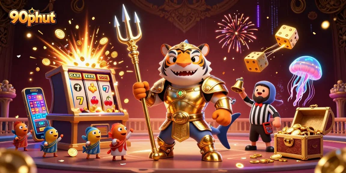 Experience thrilling moments on 90phut with a vibrant underwater casino filled with action and excitement.