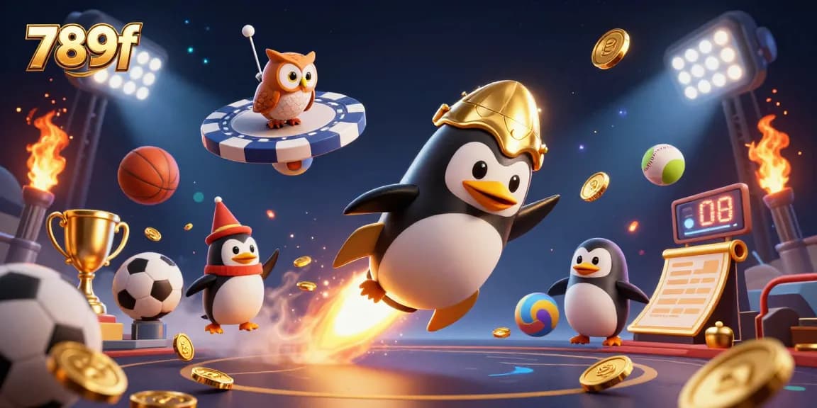 Experience thrilling gameplay with the golden penguin in the mesmerizing 789f casino universe.