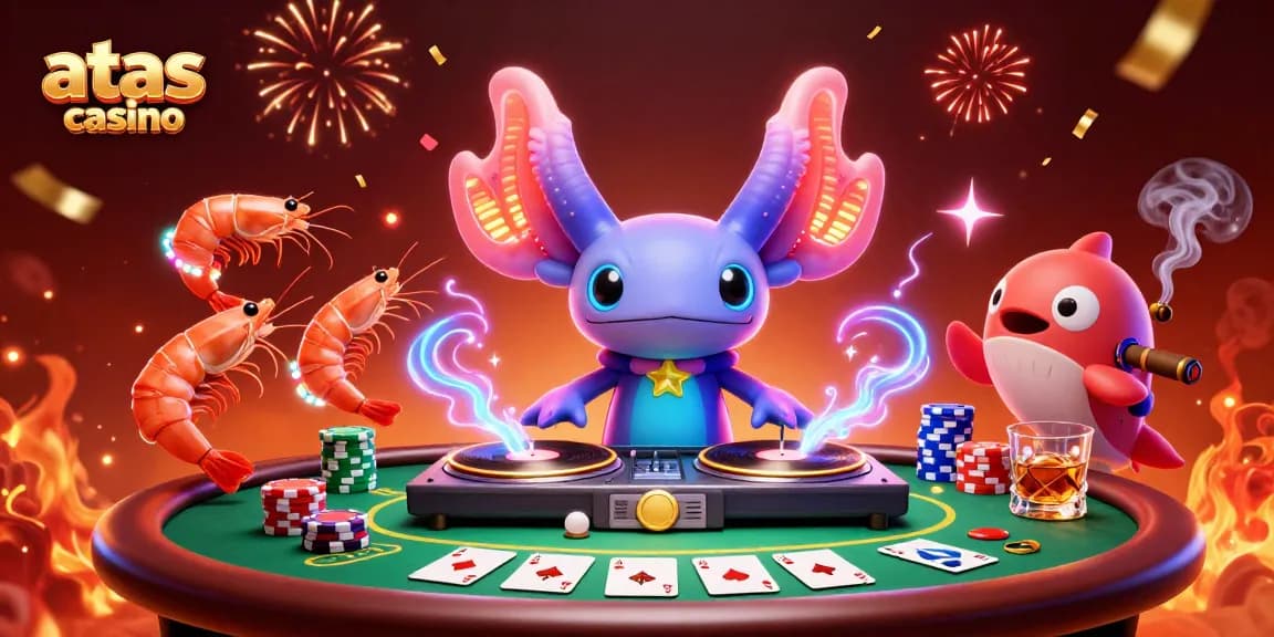 Join the excitement at atas casino with vibrant characters and rich gameplay elements in a dynamic scene.