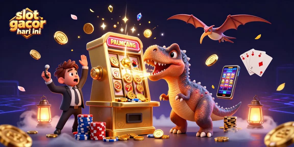 Experience slot gacor hari ini as a pachycephalosaurus triggers jackpots with gleaming coins.
