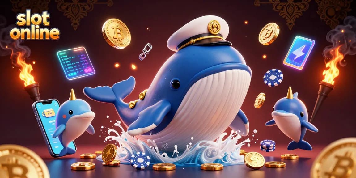 Mainkan slot online dengan karakter unik seperti paus raksasa dan lumba-lumba di lautan koin.