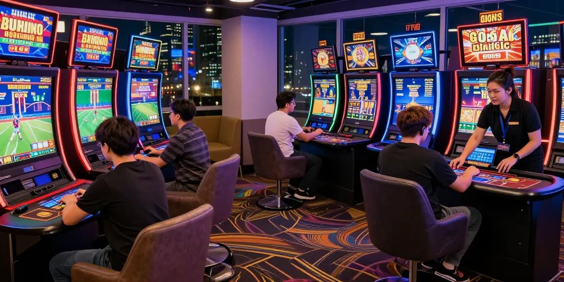 Engaged players enjoying diverse games at GO99's modern online casino, showcasing the vibrant atmosphere of digital gambling.