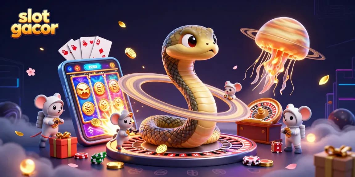 Experience winning at slot gacor with immersive games and vibrant characters in a thrilling casino scene.