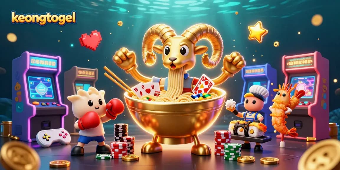Engage in strategy with keongtogel's animated casino scene featuring vibrant gaming elements.