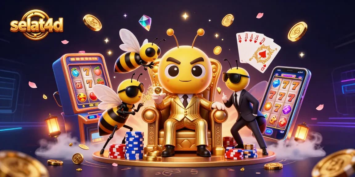 Selat4d offers thrilling slot gameplay with a buzzing bee mob boss and dynamic casino elements.