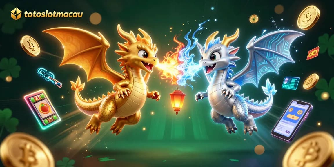 Experience the thrill at totoslotmacau with mystical dragons and vibrant casino elements.