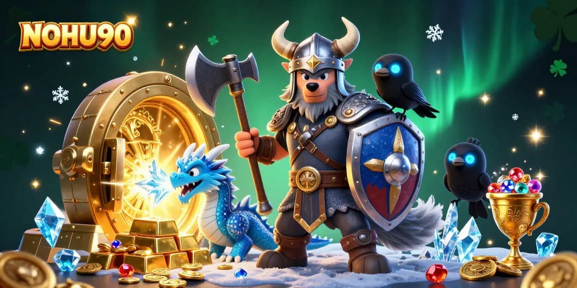 Experience thrilling wins with NOHU90's dynamic casino adventures featuring Viking warriors and treasures.