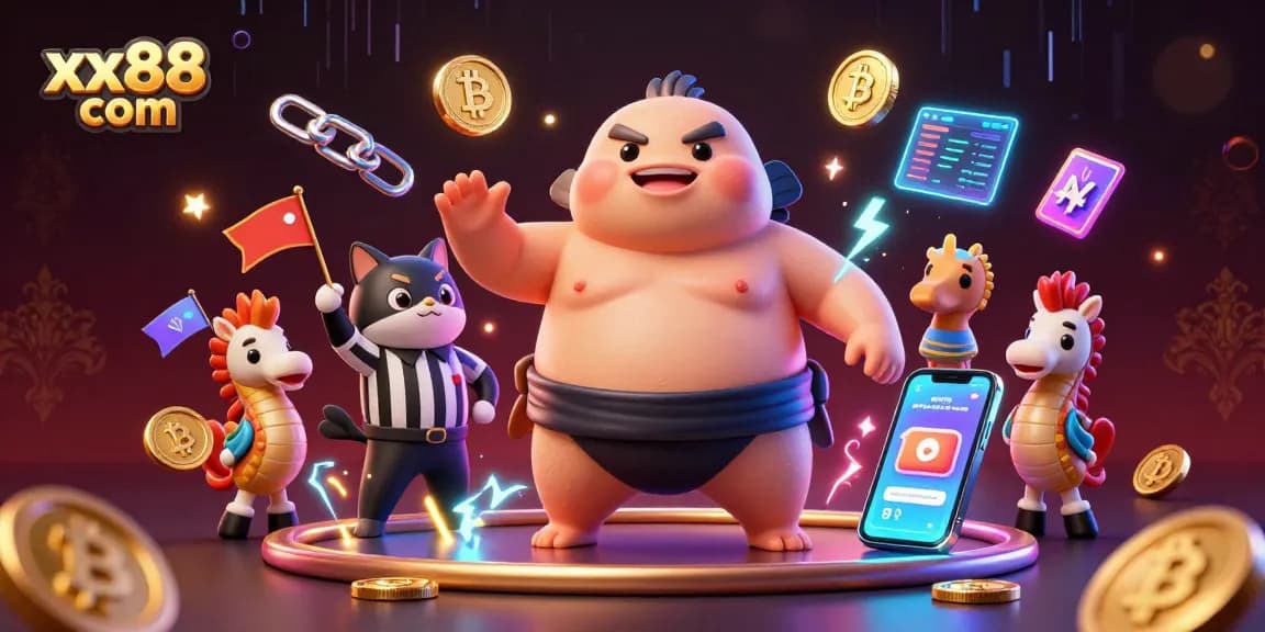 Engage with exciting games at xx88 com featuring a fugu in a casino-like underwater scene.
