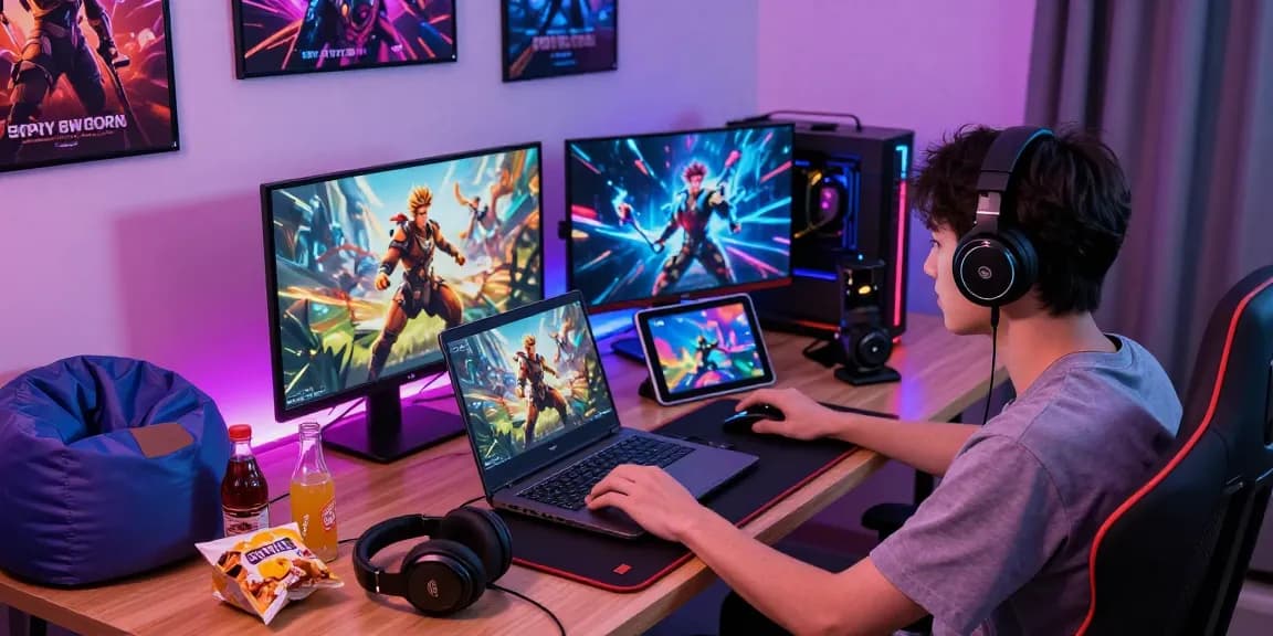 Pengguna BATIK88 menikmati akses game online di semua perangkat dengan suasana gaming yang menyenangkan di ruang modern.
