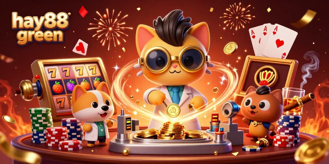 Experience the thrill of hay88 green with dynamic slot reels and engaging casino elements.