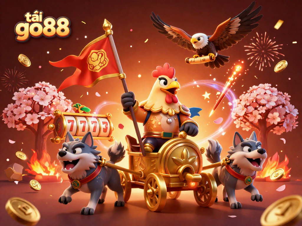 Experience excitement with tải go88, where a rooster warlord commands the gaming scene with stunning visuals.