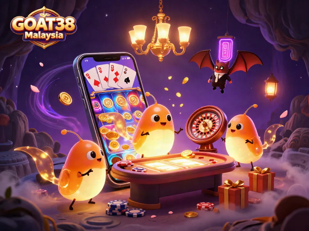 Engage in thrilling gameplay at GOAT38 Malaysia with colorful slot games and captivating visual elements.