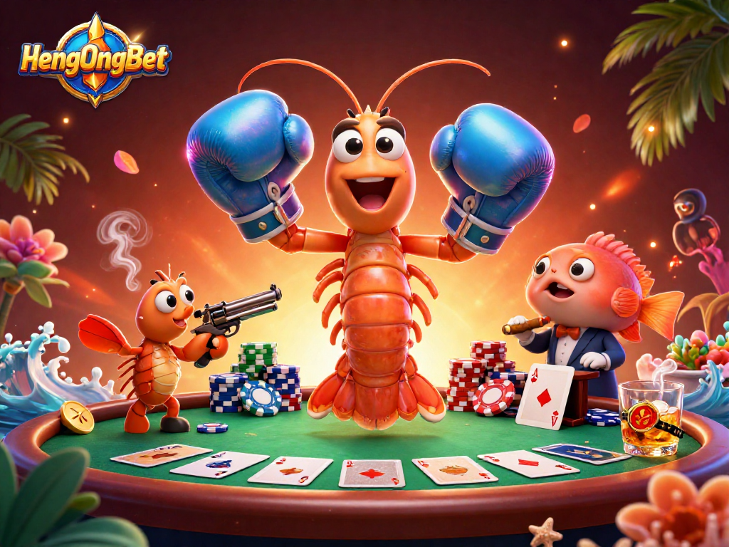 Engage in vibrant poker battles at HengOngBet with colorful chips and strategic gameplay.