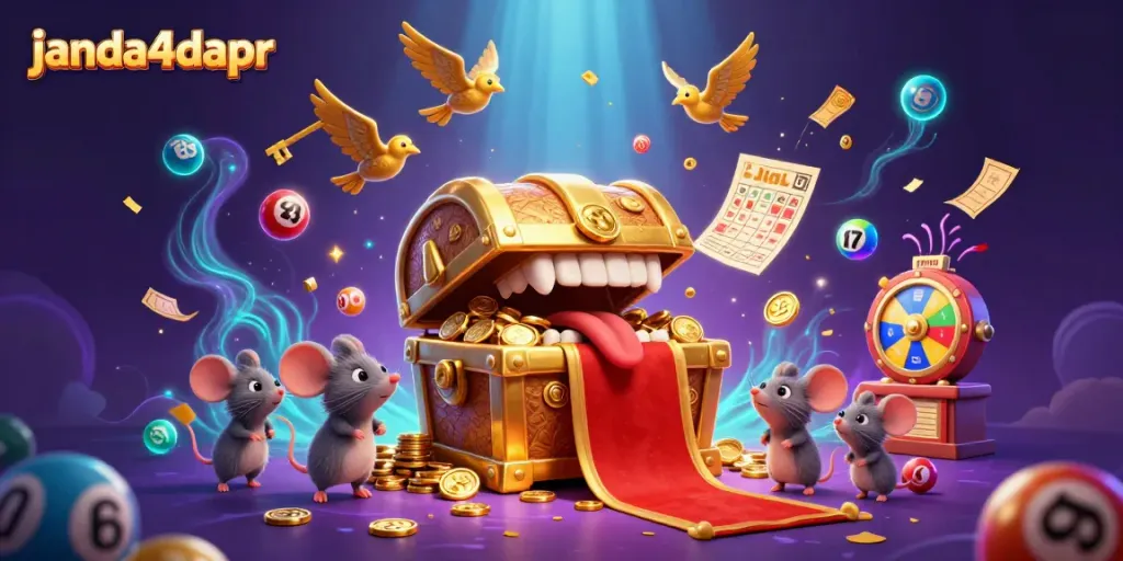 Mengalami keseruan permainan di JANDA4D dengan kartu bingo dan bola lotere berwarna-warni