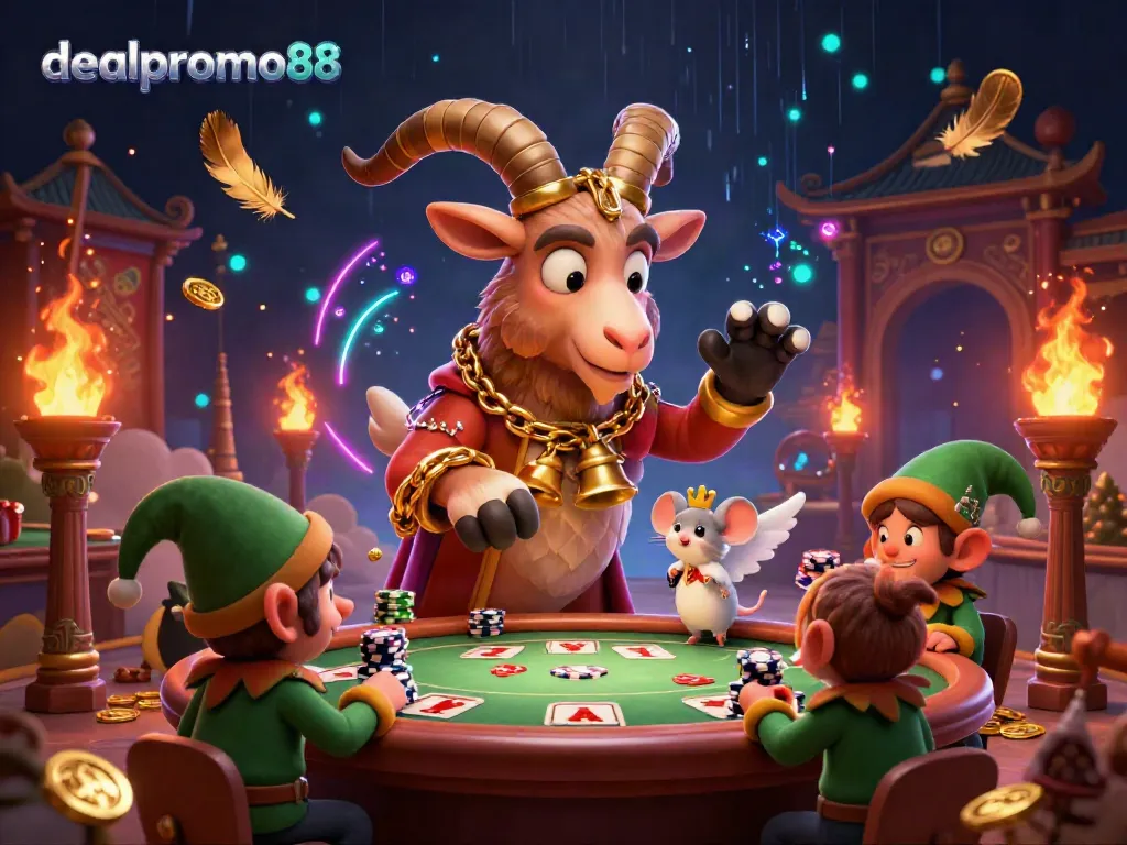Engage in the magical world of dealpromo88 where Krampus and gremlins create chaos at a festive casino.
