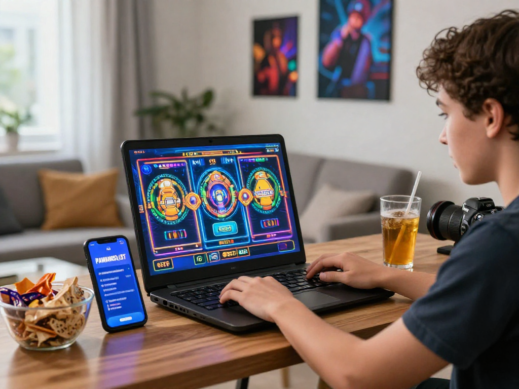 Pengalaman bermain di PAWANGSLOT dengan laptop dan grafik permainan yang menarik.