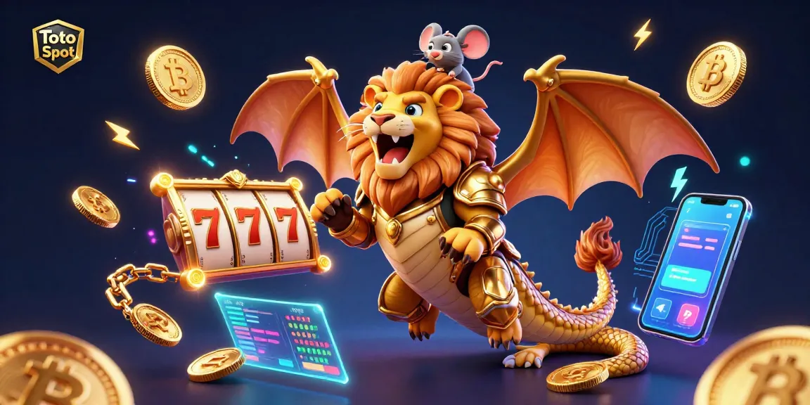 Engage in exciting Toto Slot gameplay with dynamic characters and vibrant casino elements.