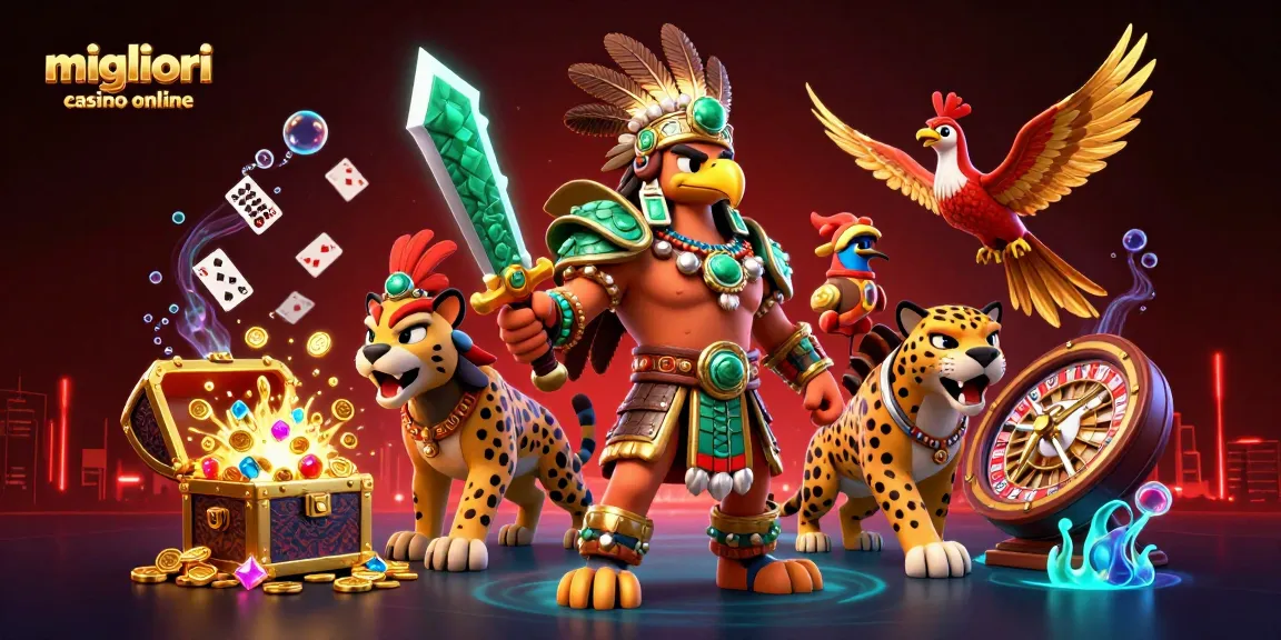 Partecipa a un emozionante gameplay nei migliori casino online con vivaci personaggi 3D ed elementi da casinò.