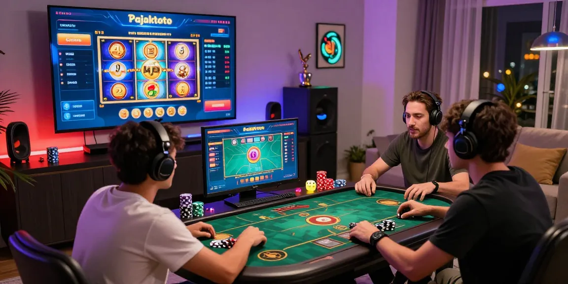 Pajaktoto online gaming session with players engaged in slot games and vibrant atmosphere.