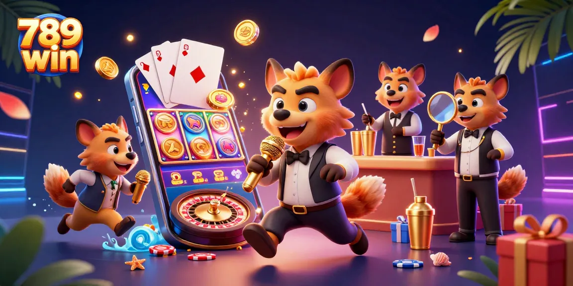 Experience thrilling moments at 789 win casino with vibrant games, fun characters, and energetic ambiance.