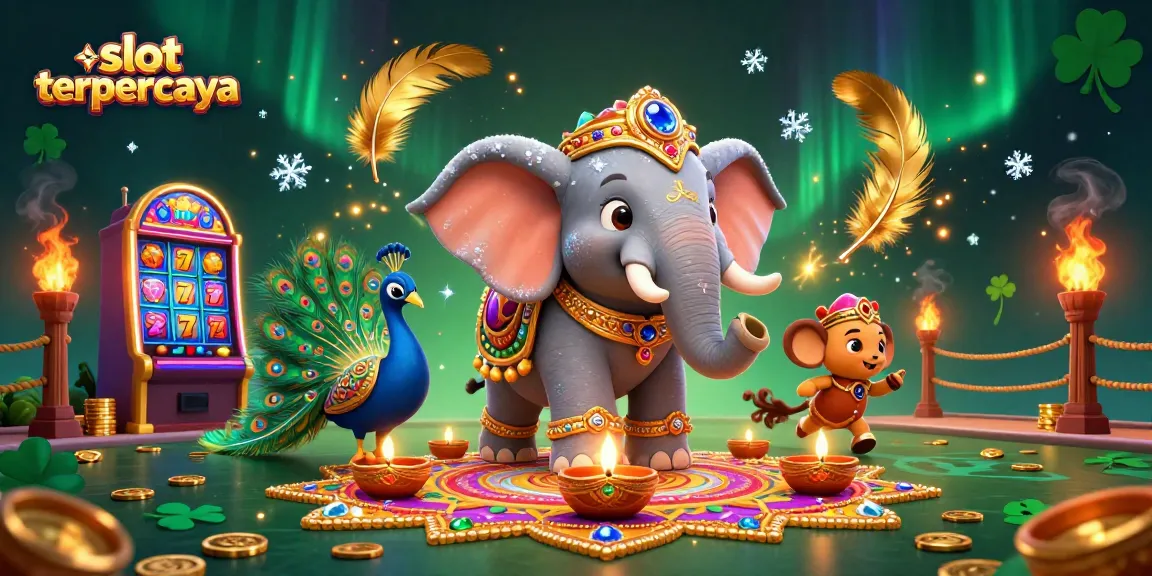 Spin the reels of slot terpercaya and enjoy thrilling wins with this vibrant casino illustration.