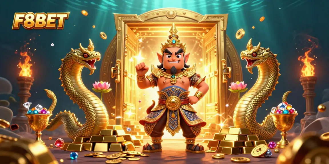 Engage in thrilling gaming adventures at F8BET, highlighted by vibrant treasures and enchanting creatures.