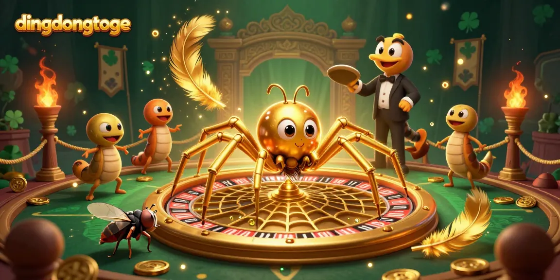 Experience thrilling bets with dingdongtoge on a vibrant 3D roulette web scene