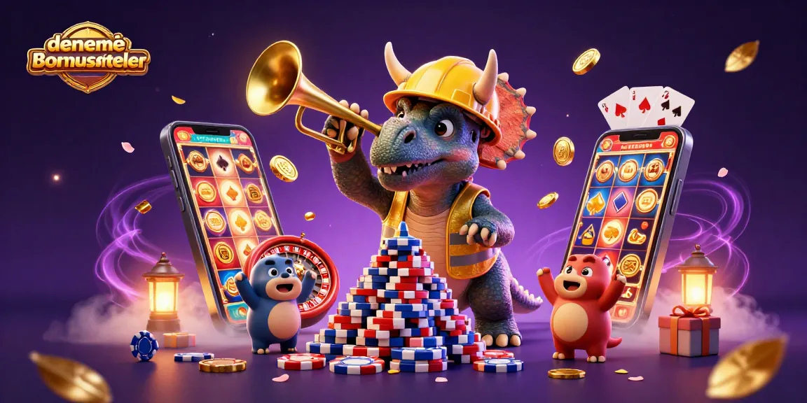 Experience denemebonusuverensiteler with a vibrant celebration of fun and gambling in a 3D casino scene.