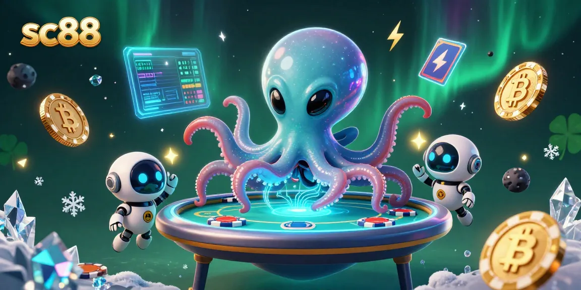 Engage with sc88 in an exciting casino universe featuring an alien octopus and holographic poker.