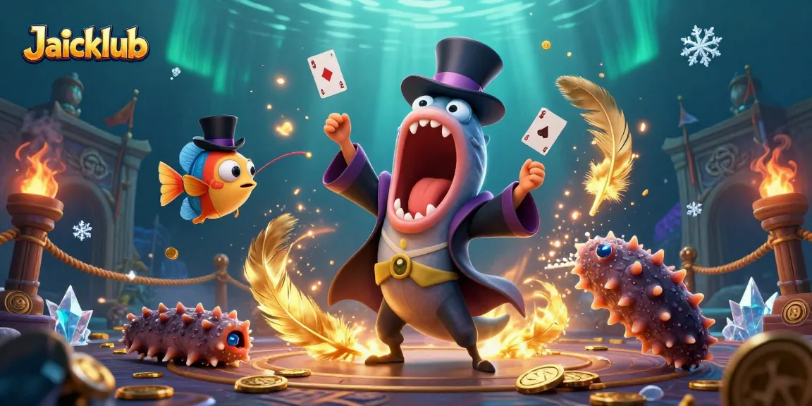 Play games on Jaiclub with vivid characters and captivating magical elements in a casino-themed underwater scene.
