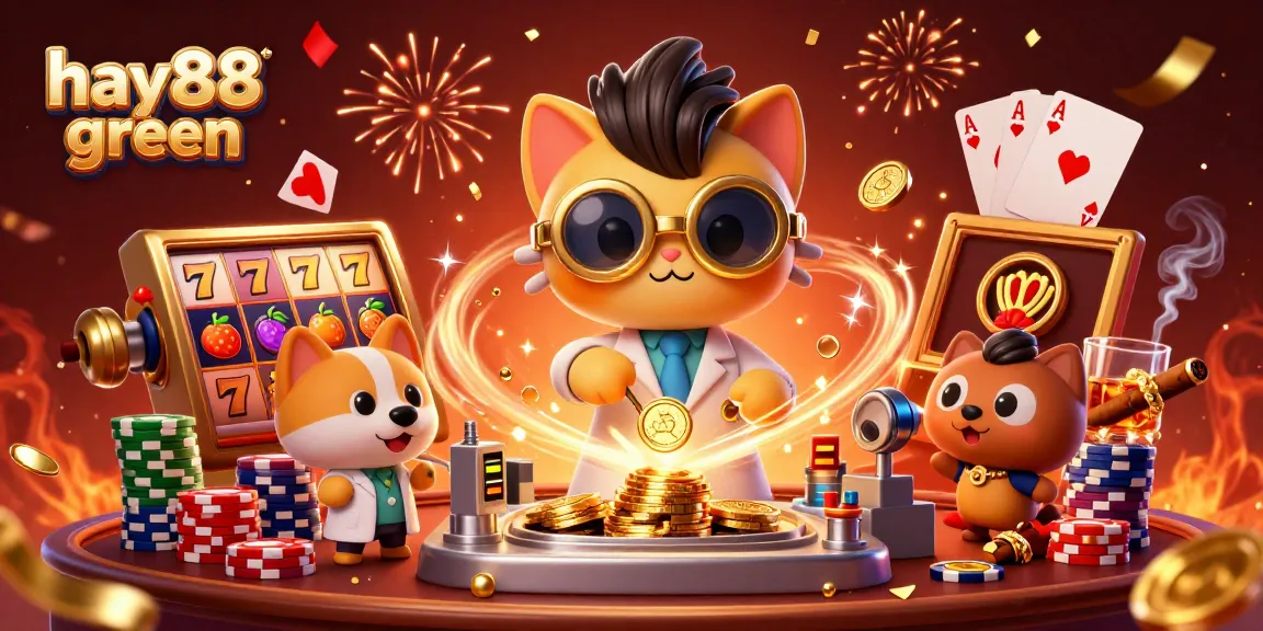 Experience the thrill of hay88 green with dynamic slot reels and engaging casino elements.