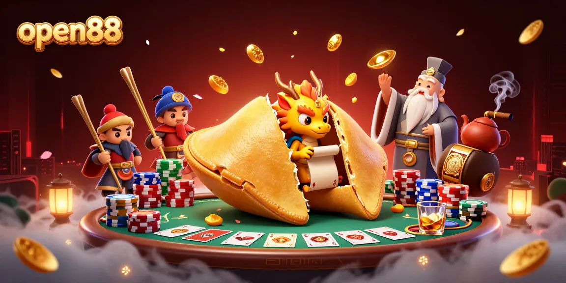 Experience open88's thrilling gameplay with a wise dragon and exhilarating poker atmosphere.